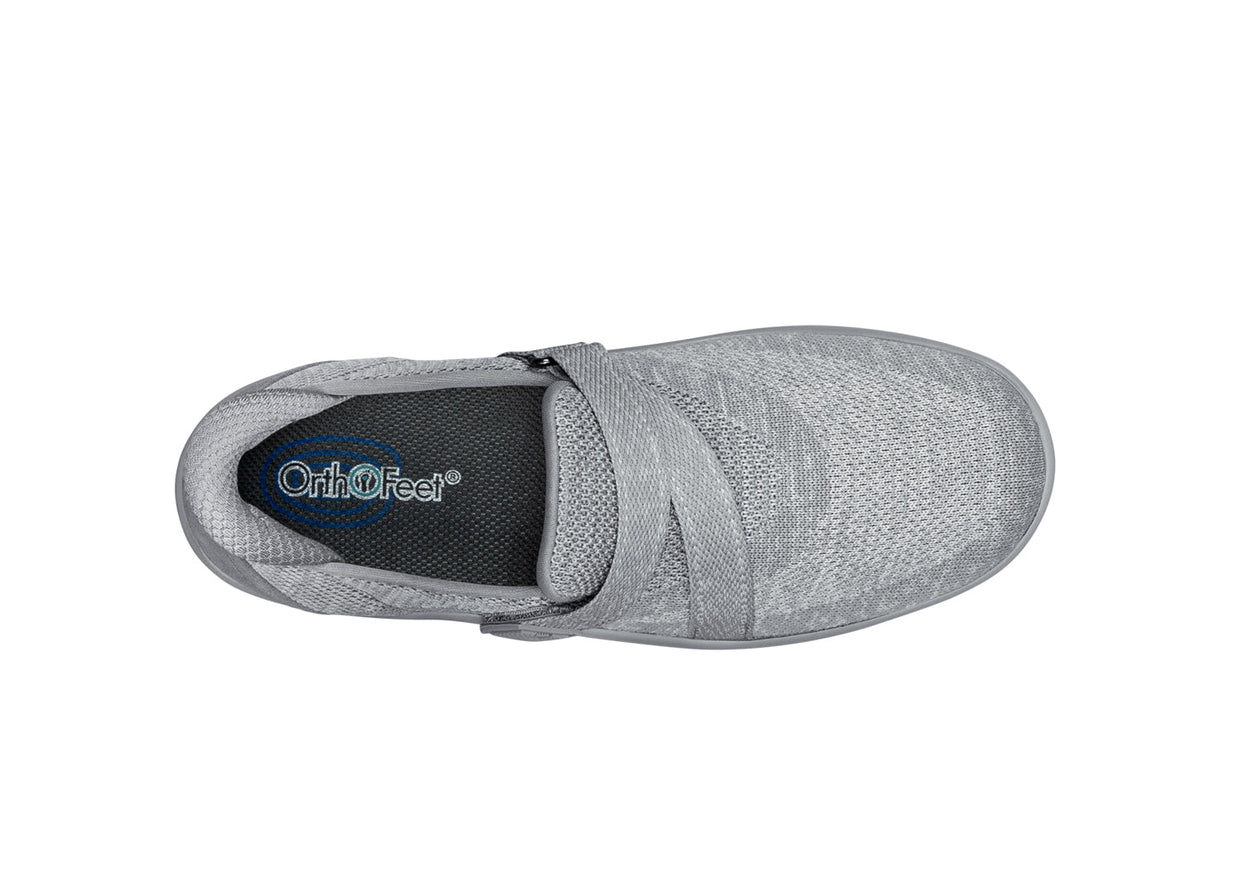 Women's Amalya Slip-On Casual Shoe in Gray – Orthofeet® Canada